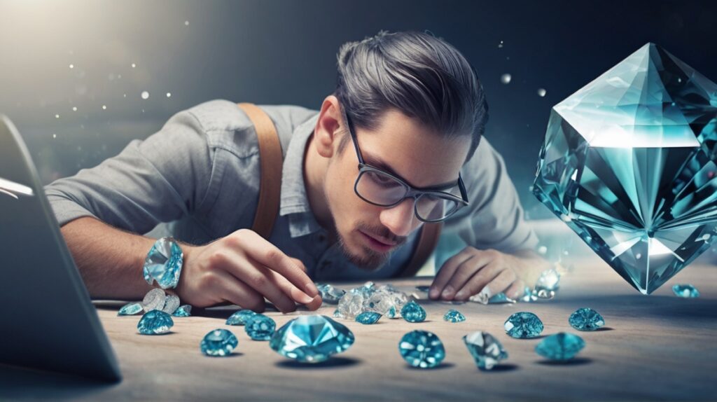 Leonardo Vision XL freelance graphic designer finding diamonds 1